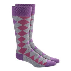 ALFATECH BY ALFANI Mens Gray Argyle Dress Crew Socks 7-12